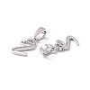 Eco-Friendly Brass Micro Pave Cubic Zirconia Pendants KK-K265-01P-Z-2
