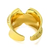 Brass Micro Pave Cubic Zirconia Open Cuff Ring RJEW-K256-14G-3