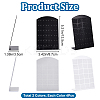 8Pcs 2 Colors 48 Holes Acrylic Earring Display Stands EDIS-CP0001-03-2