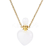 1Pc Natural Quartz Crystal Perfume Bottle Necklaces NJEW-PH0001-37A-02-1