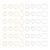 48Pcs 8 Style 304 Stainless Steel Linking Rings STAS-UN0020-58-1