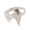 Non-Tarnish 201 Stainless Steel Sun & Ice Cream Adjustable Ring for Women RJEW-F131-02P-2