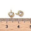 304 Stainless Steel Micro Pave Cubic Zirconia Pendants STAS-L022-396B-G-3