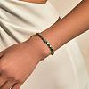 Synthetic Turquoise & Brass Beaded Bracelets for Women XC1263-5