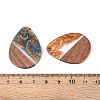 Opaque Resin & Walnut Wood Pendants RESI-T060-50M-3