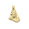 Brass Micro Pave Cubic Zirconia Pendants KK-M314-11G-1