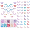 200Pcs 10 Colors Transparent Spray Painted Glass Beads GLAA-PH0001-41-1