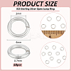 60Pcs 925 Sterling Silver Open Jump Ring STER-BC0002-57B-2