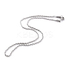 Non-Tarnish 304 Stainless Steel Rope Chain Necklaces STAS-G244-85P-1