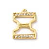 Rack Plating Brass Micro Pave Cubic Zirconia Pendant KK-H449-76G-15-1
