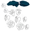 10 Pcs 5 Styles Alloy Napkin Rings AJEW-GF0002-72P-1