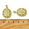 Brass Micro Pave Cubic Zirconia Pendants KK-H472-53M-G-3