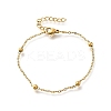 Ion Plating(IP) 304 Stainless Steel Satellite Chains Bracelet for Women BJEW-E111-08G-A-01-1