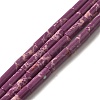 Synthetic Imperial Jasper Dyed Beads Strands G-D077-B01-09-1