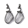 Natural Quartz Crystal Pendants G-K338-42AS-10-1
