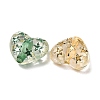 Spray Painted Transparent Acrylic Beads OACR-H054-03-2