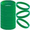 12Pcs Word Silicone Cord Bracelet Wristband BJEW-CN0001-05A-1