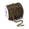 Iron Paperclip Chains CH-R026-19x8mm-AB-NF-6