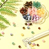 175Pcs 7 Styles Round Natural Tiger Eye & Green Aventurine & Red Jasper & Topaz Jade & Dyed Persian Jade & Blue Spot Jasper & Yellow Jade Box Sets DIY-FS0007-08-8