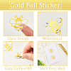 Gold Foil Self-adhesive Stickers DIY-WH20001-13E-5