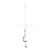 Teardrop & Moon & Sun Glass Hanging Suncatchers LS-HJEW-I011-05G-2