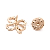 Hollow Clover Zinc Alloy Brooch for Women Dress Shawl JEWB-P010-02-3