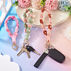3Pcs Cotton Braided Flower Pendant Decorations AJEW-TA0002-72D-7