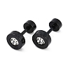 Flat Round Crystal Rhinestone Ear Fake Plugs EJEW-H105-21EB-B-5
