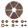 300Pcs 6 Styles Tibetan Style Alloy Spacer Beads TIBEB-PH0004-98-1