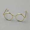 Brass Eyeglasses Frames AJEW-WH0419-90G-1