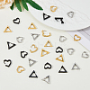 12Pcs 6 Style Stainless Steel Hoop Earrings for Women EJEW-FI0002-08-5