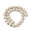 Triangle Dyed Natural Lava Rock Beads Strands G-O126-04A-13-2