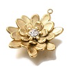 Ion Plating(IP) 304 Stainless Steel Rhinestone Pendants STAS-P371-057B-G-2