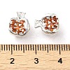Brass Micro Pave Cubic Zirconia Pendants X1-KK-H455-16P-3