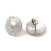 Non-Tarnish 304 Stainless Steel Flat Round Stud Earrings for Women LS-EJEW-I281-20P-2