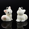 Flocky Resin Pendants RESI-N032-14-3
