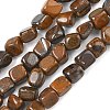 Natural Yellow Tiger Iron Beads Strands GG-CBA9392-17-2