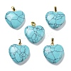 Synthetic Turquoise Pendants G-G956-B09-G-1