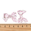 Transparent Printed Acrylic Beads OACR-H124-01A-3
