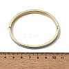 304 Stainless Steel Enamel Striped Hinged Cuff Bangles for Women SA-CBAC920-06G-5