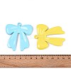 Spray Painted Alloy Big Pendants PALLOY-T092-83M-3