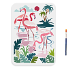 1Pc PET Hollow Out Drawing Painting Stencils DIY-MA0004-83-1