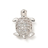 Rack Plating Brass Micro Pave Clear Cubic Zirconia Beads KK-P277-30P-1