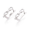 Brass Hoop Earring Findings KK-N267-24P-1
