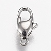 Tarnish Resistant Polished 316 Surgical Stainless Steel Lobster Claw Clasps STAS-Z013-12P-1