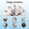 MDF Printed Wall Clock HJEW-WH0058-028-3