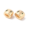 Brass Micro Pave Cubic Zirconia Beads KK-Q773-02G-02-2