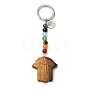 Natural Tiger Eye Chakra Keychain KEYC-F034-01D-1