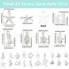5Sets Tibetan Style Alloy Pendants Kits DIY-SC0029-59S-2