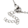 306 Stainless Steel Pendant Necklace for Women NJEW-Q772-01P-07-3